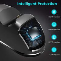 Podwójny uchwyt USB szybkie ładowanie stacji dokującej ładowarka do ładowania na stojąco dla PS4/PS4 Slim/PS4 Pro kontroler do gier Joypad Joystick 6